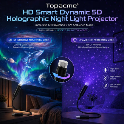 Topacme® 🌟Night Light Projector - Smart Holographic Star Projector