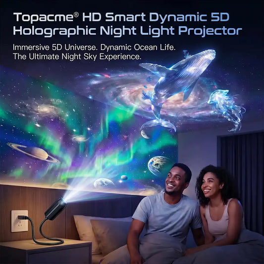 Topacme® 💎Night Light Projector - Smart Holographic Star Projector